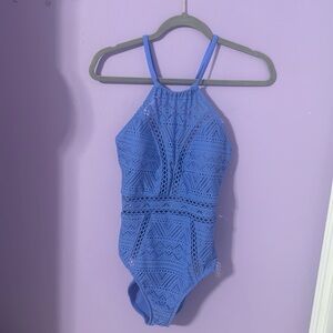 Salt + Cove Blue Cutout One Piece Swimsuit